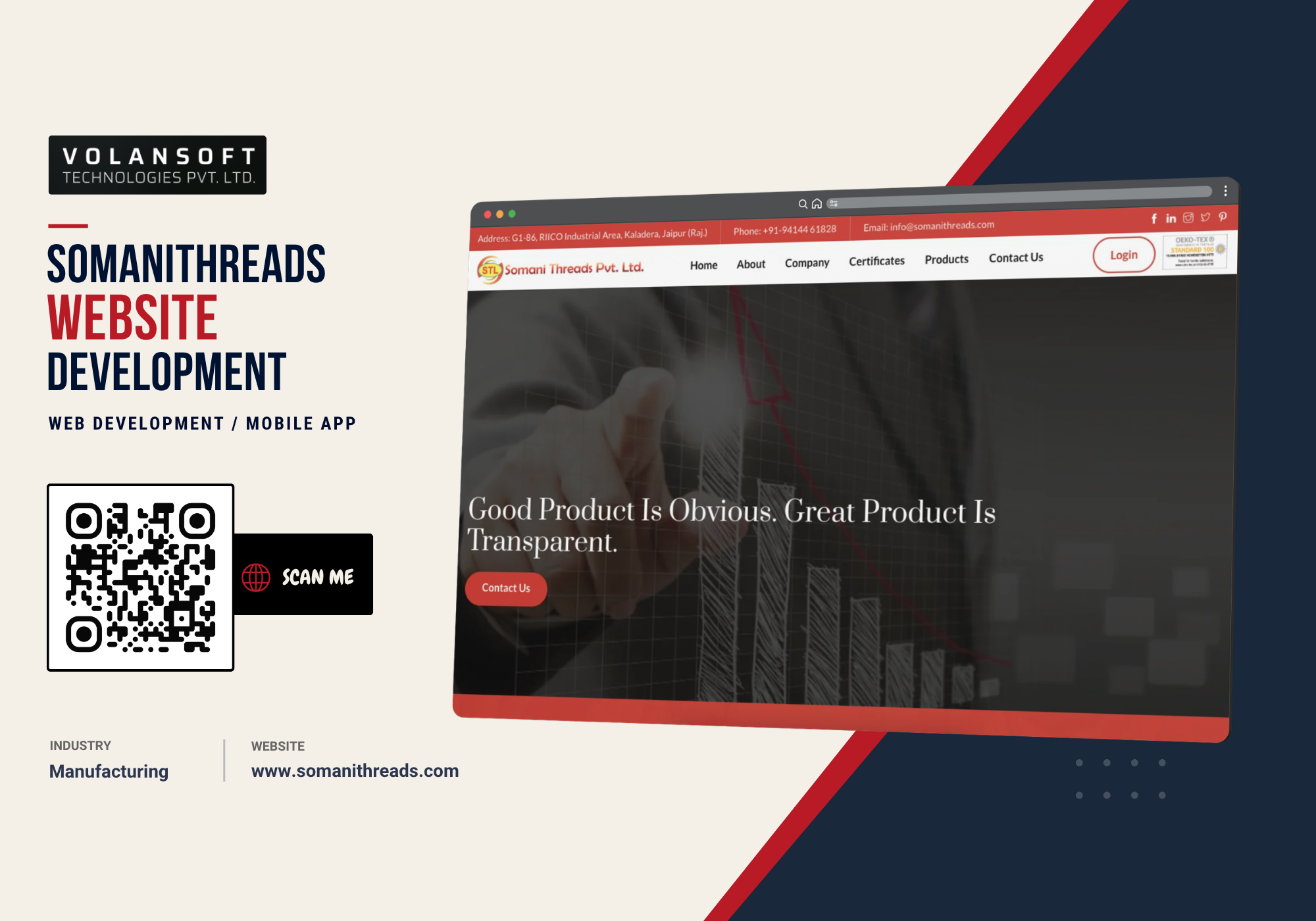 Somani Threads Website Development